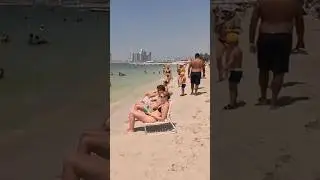🇦🇪 Dubai Marina Beach A Sunny Day at