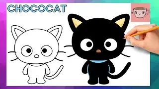 Как нарисовать шоколадного кота | Sanrio | Милое и простое пошаговое руководство по рисованию