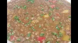 Black Lentils Soup | Vegan