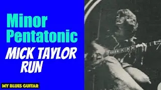 Learn this Minor Pentatonic Mick Taylor run - The Rolling Stones LIVE!