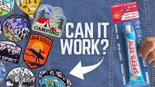 Can fabric glue be used to glue on Iron-On Patches?