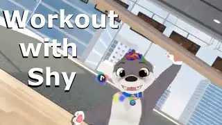 Shy Matsi (awtter) works out at YUR.fit on VRchat