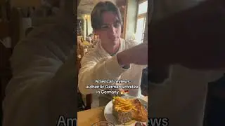 American reviews traditional German food in Germany 🔥 #german #food #germany