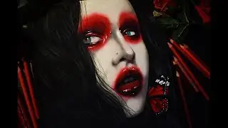 Halloween colored pencil portrait ( Collaboration with MortisMedia )