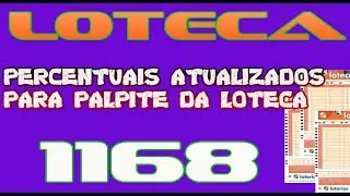 LOTECA 1168 PERCENTUAIS ATUALIZADOS DOS JOGOS ! ENQUETE ATUALIZADA PARA PALPITE DA LOTECA 1168
