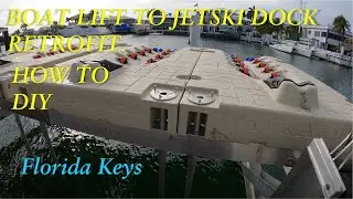 How To / DIY - Retrofit Boat Lift to Jetski Dock -key Largo