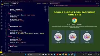 How to Create  Google Chrome Login Page Clone with HTML&CSS | #HTML #CSS #Coding #GoogleChromeClone