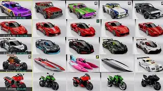 The Crew Motorfest - ALL VEHICLES (List) All Cars/Bikes/Planes/Boats