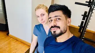 Traning my Russian client 💪🏻body toning high volume legs 🦵squats