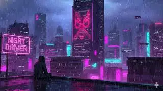 Night Driver   Chill Music for Relaxation 🌃 Rainy Night Cyberpunk BGM