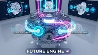 &ldquo;🚀 Nissan Patrol QuantumFlux Vortex Engine 2055 &ndash; Futuristic Sci-Fi Assembly in Ultra-Clean Factory.