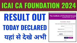 icai ca foundation result 2024 scorecard kaise download kare, icai ca foundation result 2024 check