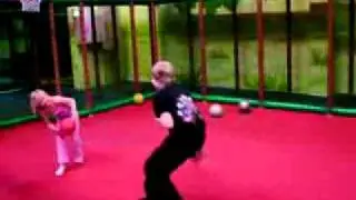 Indoor Playground Equipment   International Play Company   Ane og Jacob spiller fodbold   Busfabriken