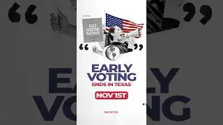 🚨 Early voting in Texas ends TODAY!