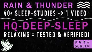 Relaxing Rain & Thunder for Sleep | Rainstorm & Ambient Sleep Sounds