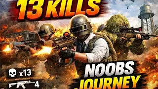 13 KILLS 😱 PUBG Erangel Ranked Match | Team Gameplay | Intense Squad Fight