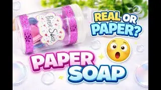 Paper Soap Making 🧼  Easy & Cute Paper Craft