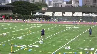 2015 Punahou Relays Track and Field - Boys Discus Final Heat Top 8 (April 25, 2015)