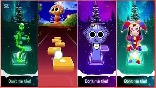 Minion vs Scary Pou vs Cat vs McQueen &ndash; Tiles Hop Winter Dance Battle! ❄️🎶