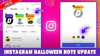 Instagram Halloween Note Update 🎃 | Instagram New Halloween Note | Instagram Spooky Note Update