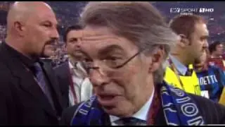 Bayern Monaco - Inter 0 - 2 Intervista Moratti Finale Champions 2010 SKY Sport HD 22/05/2010
