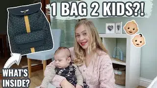 WHAT'S IN MY NAPPY BAG MUM OF 2 UNDER 2 | 1 Nappy Bag For 2 Kids | Streamline & Organised Nappy Bag!