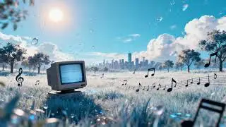 Frutiger Aero Evening Lights - Relaxing Ambient Background Music