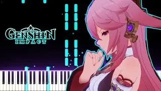 Genshin Impact Inazuma Night OST - Blue Dream | [Piano Cover] (Synthesia)「ピアノ」