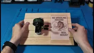 3D Printed Fishing Reel Holder | Locking Mount with #6 Screws (3.5