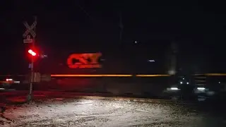 Eastbound CSX Intermodal With 4 Locomotives Up Front.  1/20/26.