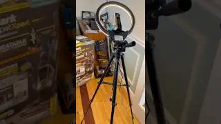 Look how tall this tripod is! Great ring light!