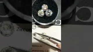 Diamond Versus Cubic Zirconia Fire Dispersion Demonstration #gemology