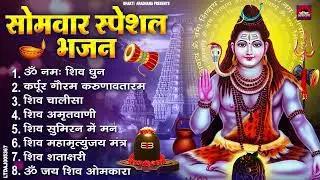 सोमवार भक्ति भजन : ॐ नमः शिवाय, शिव अमृतवाणी, महामृत्युंजय मंत्र, शिव चालीसा, ॐ जय शिव ओंकारा