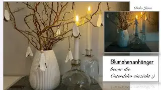 Upcycling Bastelidee - Blümchen Anhänger - Ostern - How to- Deko Jana