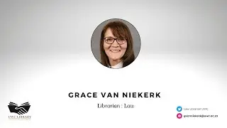 Meet Your Librarian - UWC Law