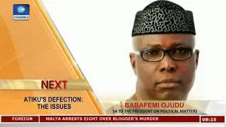 APC Unfazed By Atiku's Defection,Party Fulfilling Mandate-- Pres'l Aide Pt.1 |Sunrise Daily|