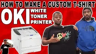 How To Make A Custom T-Shirt Using An Oki White Toner Printer and Forever Laser Dark Transfer  Paper