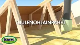 Termex - selluvillalis&auml;eristys. Termex cellulose insulation retrofitting.
