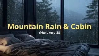 Mountain Rain & Cozy Cabin 🌧️  Fall Asleep Fast, Relax & Focus
