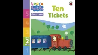 Reading Learn with Peppa Pig - Ten Tickets book - Learn to read English Phonics Story