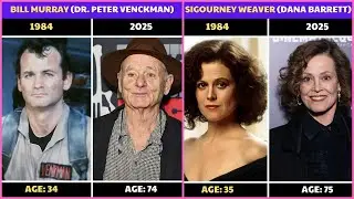 GHOSTBUSTERS (1984) CAST THEN AND NOW 2025