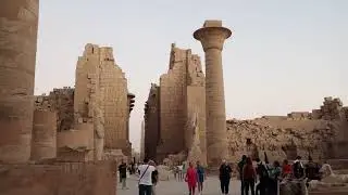 Luxor temples and Nile river
