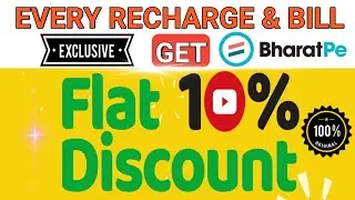 Get Flat 10% Discount😍 on Every Recharge & Bill payment || in Hindi || @bharatPe