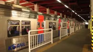 Korail Line 1 train leaving Chang-dong