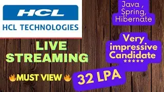 HCL JAVA DEVELOPER LEAD🔥 LIVE 🔥INTERVIEW👍  2023 | Bangalore | Pan India Location