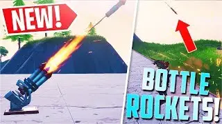 *NEW* Fortnite Bottle Rockets Gameplay! (Firework Turret)