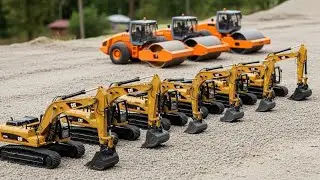Realistic Tiny Farm Scene - Mini Tractors & Equipment in Detailed Landscape