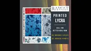 Printed Lycra Fabric!!