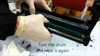 digital label printer consumables Drum cleaning eng black