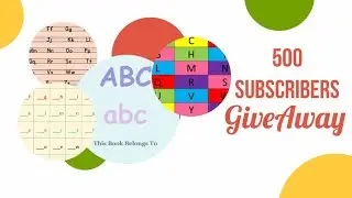GIVEAWAY ABC worksheets for kindergarten LKG UKG | 10 Winners Announcement 21st Jan | 1minworksheet